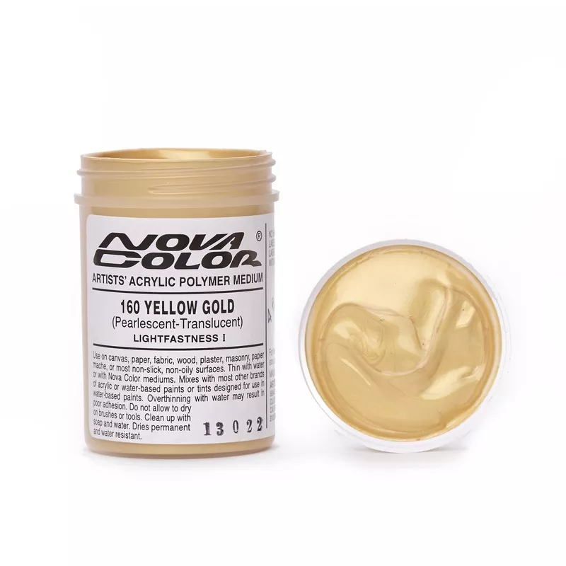 #160 Yellow Gold (pearl) – Lightfastness: | – Translucent