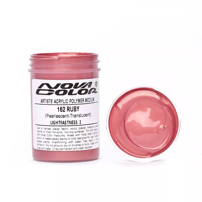 #162 Ruby (pearl) - Lightfastness: | - Translucent
