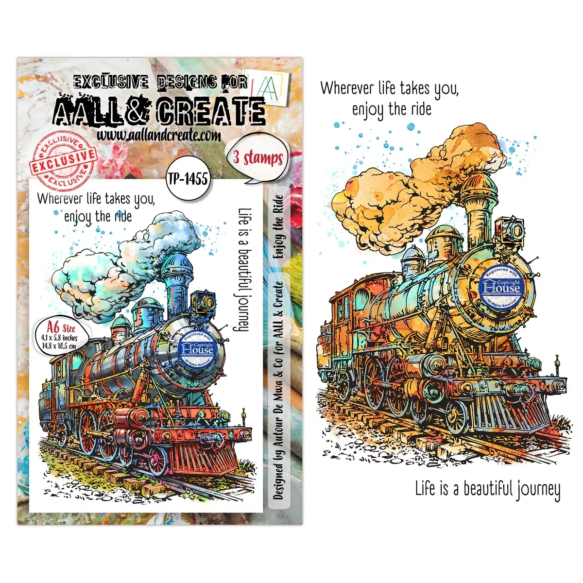 AALL and Create - A6 - Stamp Set - Enjoy the Ride
