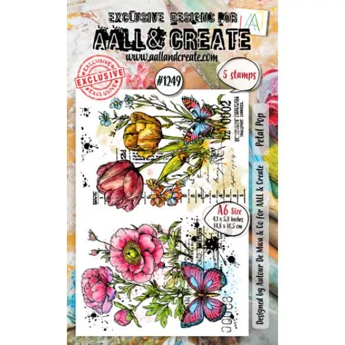 Aall & Create -A6 Stamp Set-Petal Pop (AALL-TP-1249)