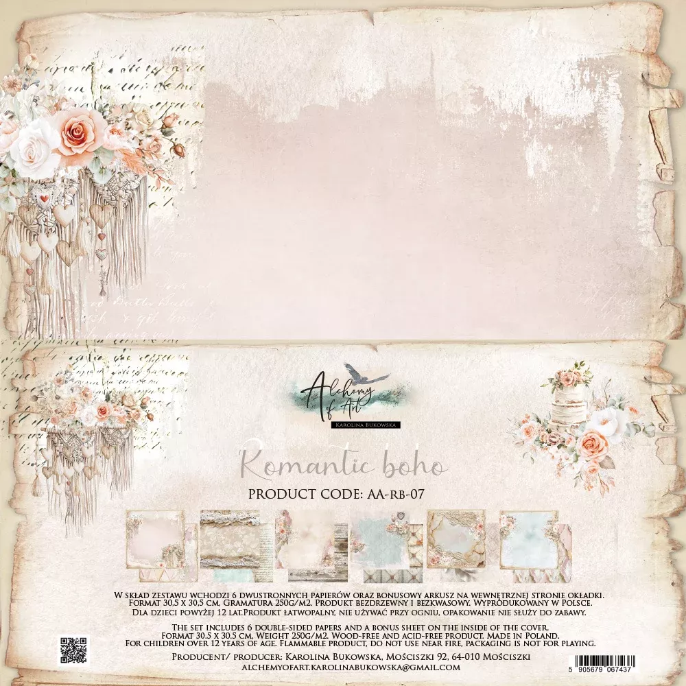Alchemy of Art- 12X12 Paper Collection, Romantic Boho