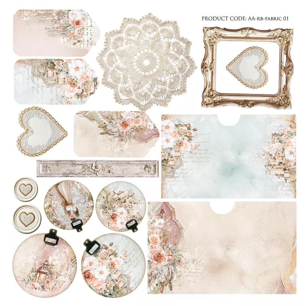 Alchemy of Art- Fabric with Accessories, Romantic Boho 01