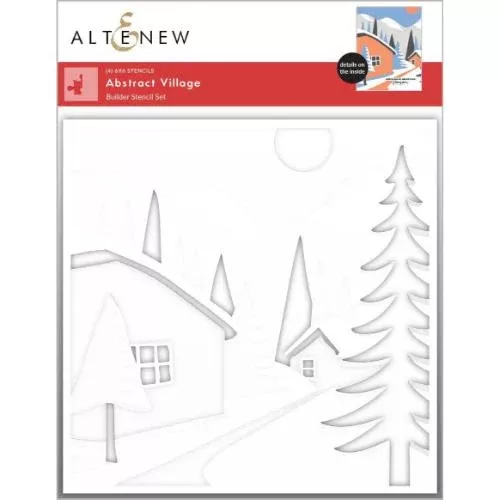 Altenew Abstract Village Builder Stencil Set (4 in 1)