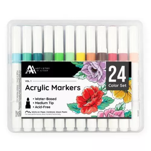 Altenew - Acrylic Marker 24 Color Set - Vol. 1 - Postage as per Actual