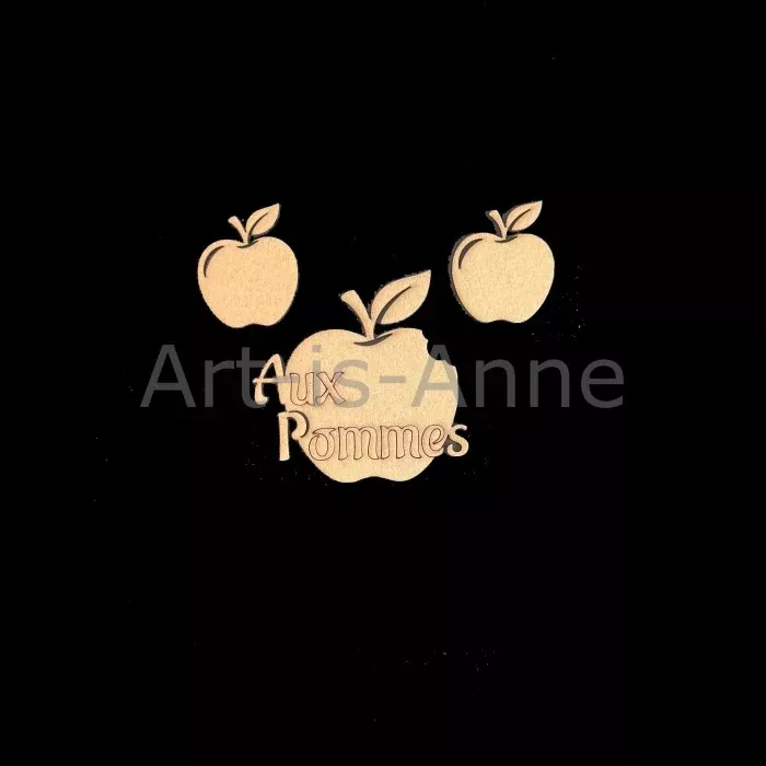 Art-is-Anne chipboard Aux Pommes