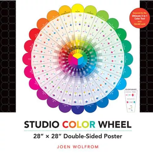 C&T Publishing Studio Color Wheel Poster, 28" X 28" - Postage as per Actual