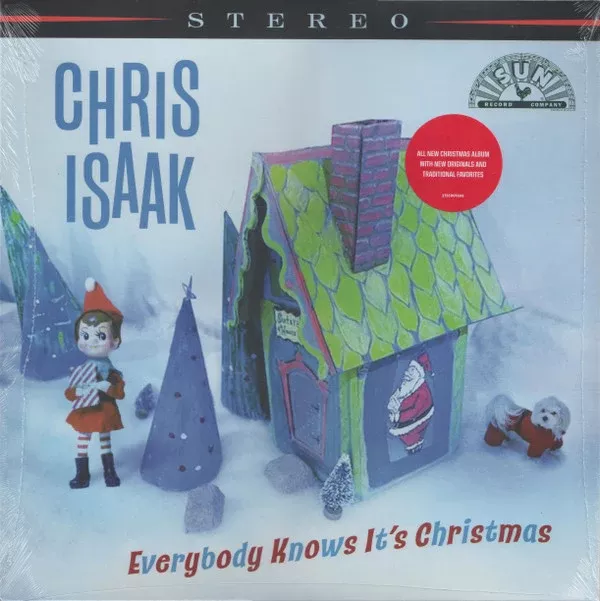 Chris Isaak - Everybody Knows It's Christmas (LP, Album, Pin)