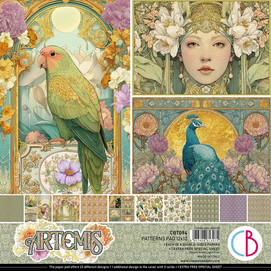 Ciao Bella Artemis 12x12 Inch Patterns Pad (8pcs) (CBT094)
