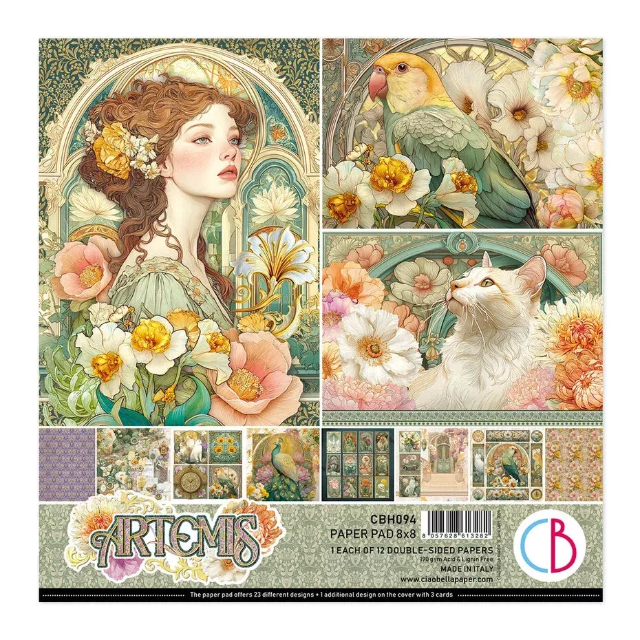 Ciao Bella Artemis Pad 8x8 Inch Paper Pad (12pcs) (CBH094)