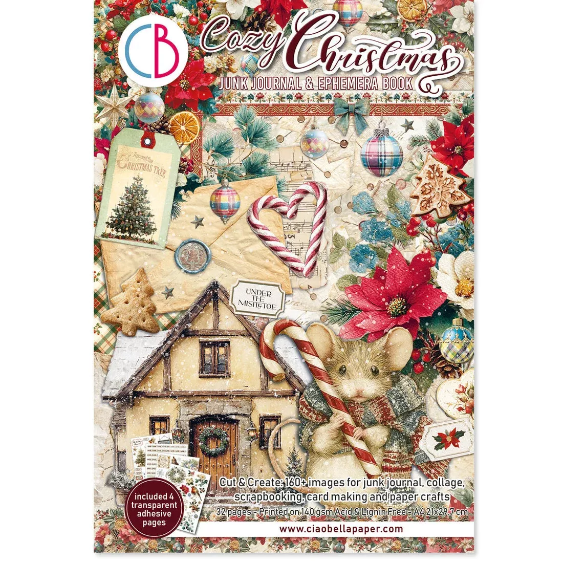 Ciao Bella Cozy Christmas Junk Journal & Ephemera Book