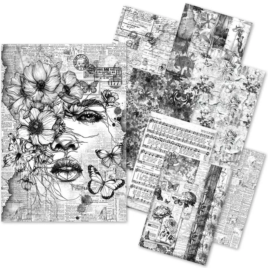 Ciao Bella Meaningful Memories Craftmix Mixed A5 Paper Pack (8pcs) (MC005)