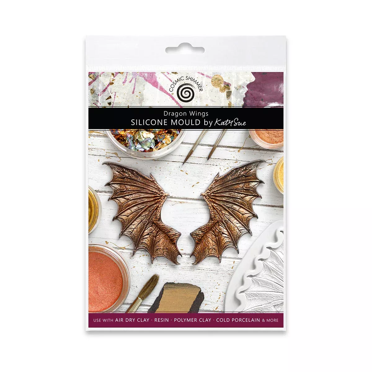 Cosmic Shimmer Dragon Wings Silicone Mould