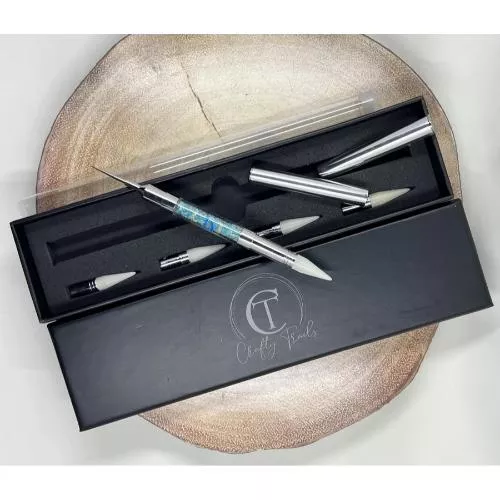 Crafty Trails - Dual Heads Gem Picker and Pokey Tool Blue with 4 refills