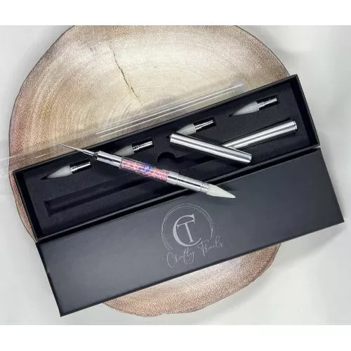 Crafty Trails - Dual Heads Gem Picker and Pokey Tool Pink with 4 refills