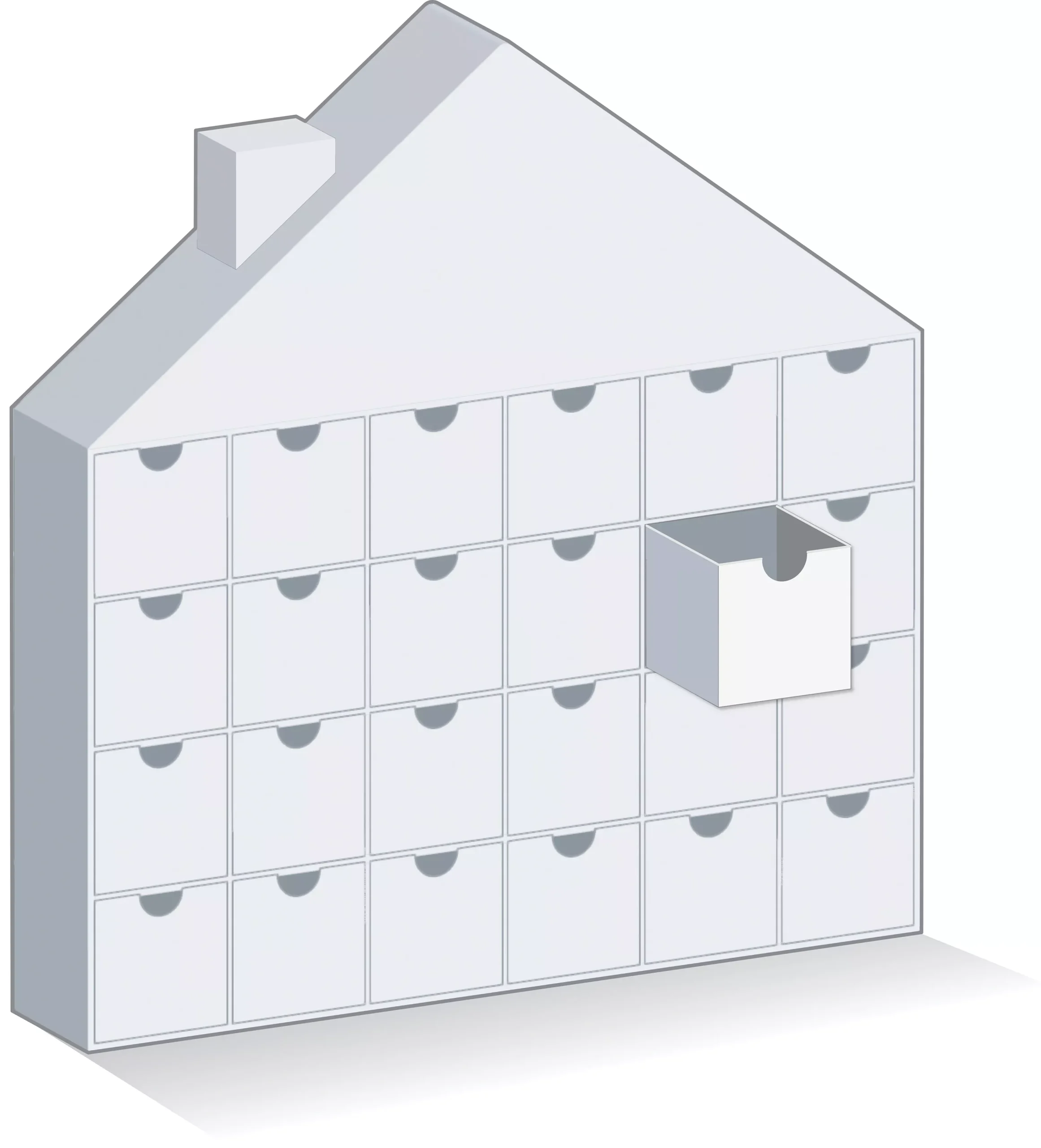 Doodlebug Chipboard Advent Calendar House-