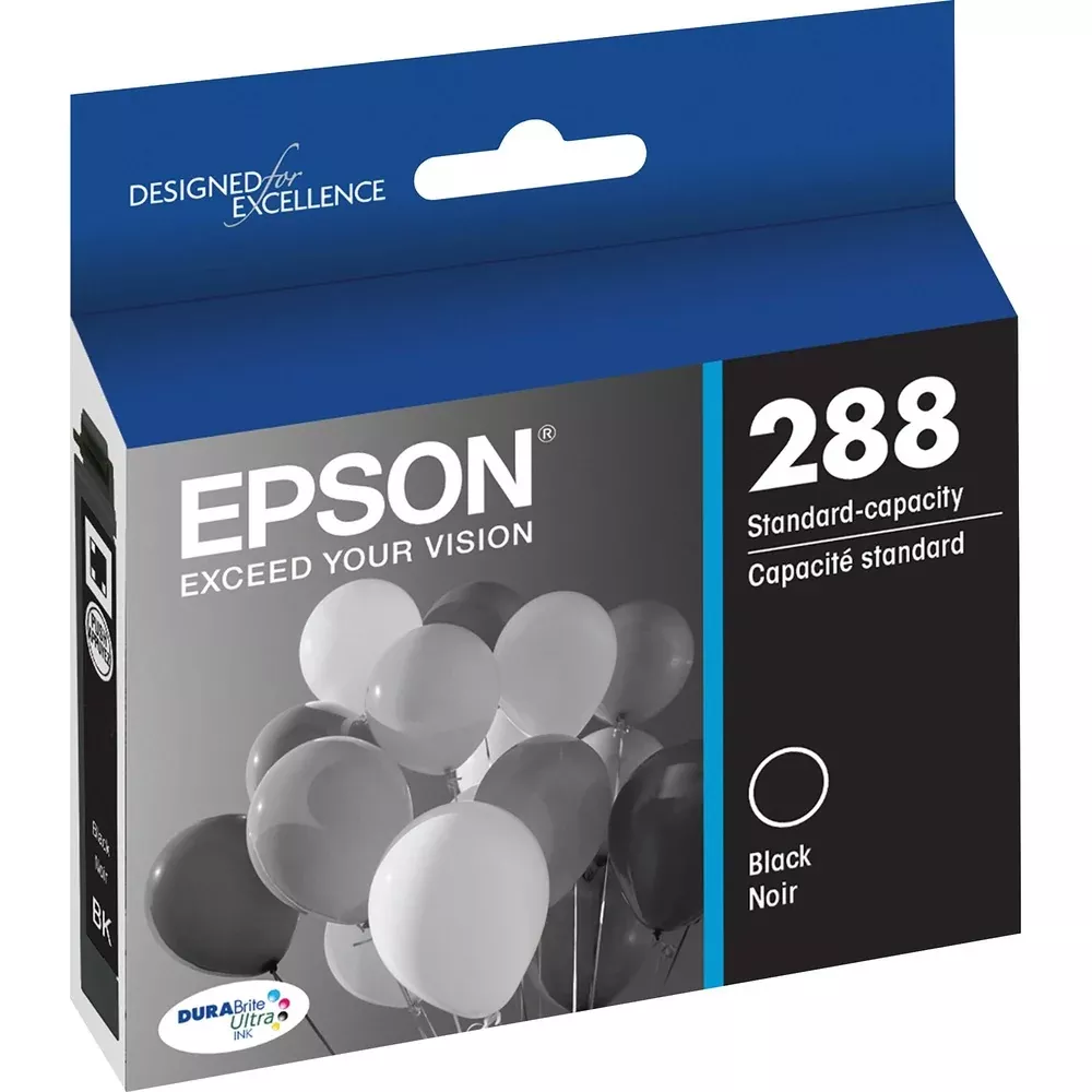 Epson Ink Cartridge, 288, XP-440, 175 Page Yield, BK
