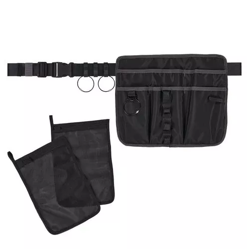 ergodyne 13718 Arsenal 5715 Cleaning Apron Pouch with Pockets, 10 Compartments, 11 x 13.5, Nylon, Black