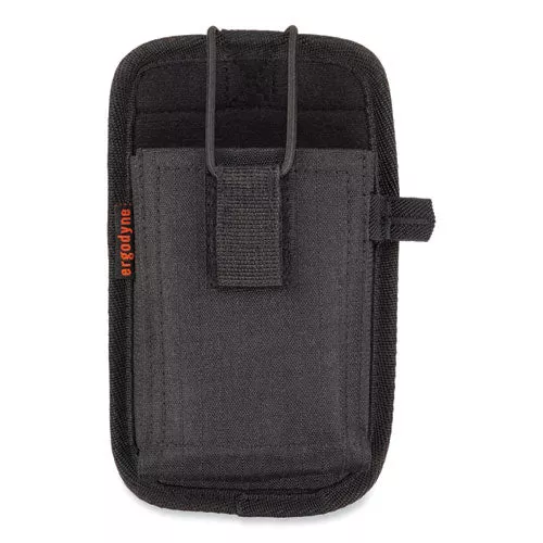 ergodyne 19191 Squids 5542 Phone Style Scanner Holster with Belt Loop, Small, 1 Compartment, 3.75 x 1 x 6.5, Polyester, Black