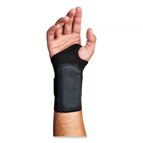 ergodyne 70012 ProFlex 4000 Single Strap Wrist Support, Small, Fits Left Hand, Black