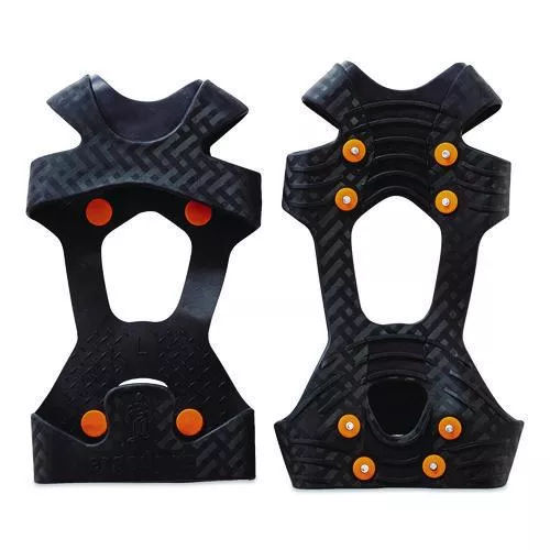 ergodyne Ice Cleats,Slip-On,Steel Studs,f/5-8 Boots,Medium,2/PR,BK