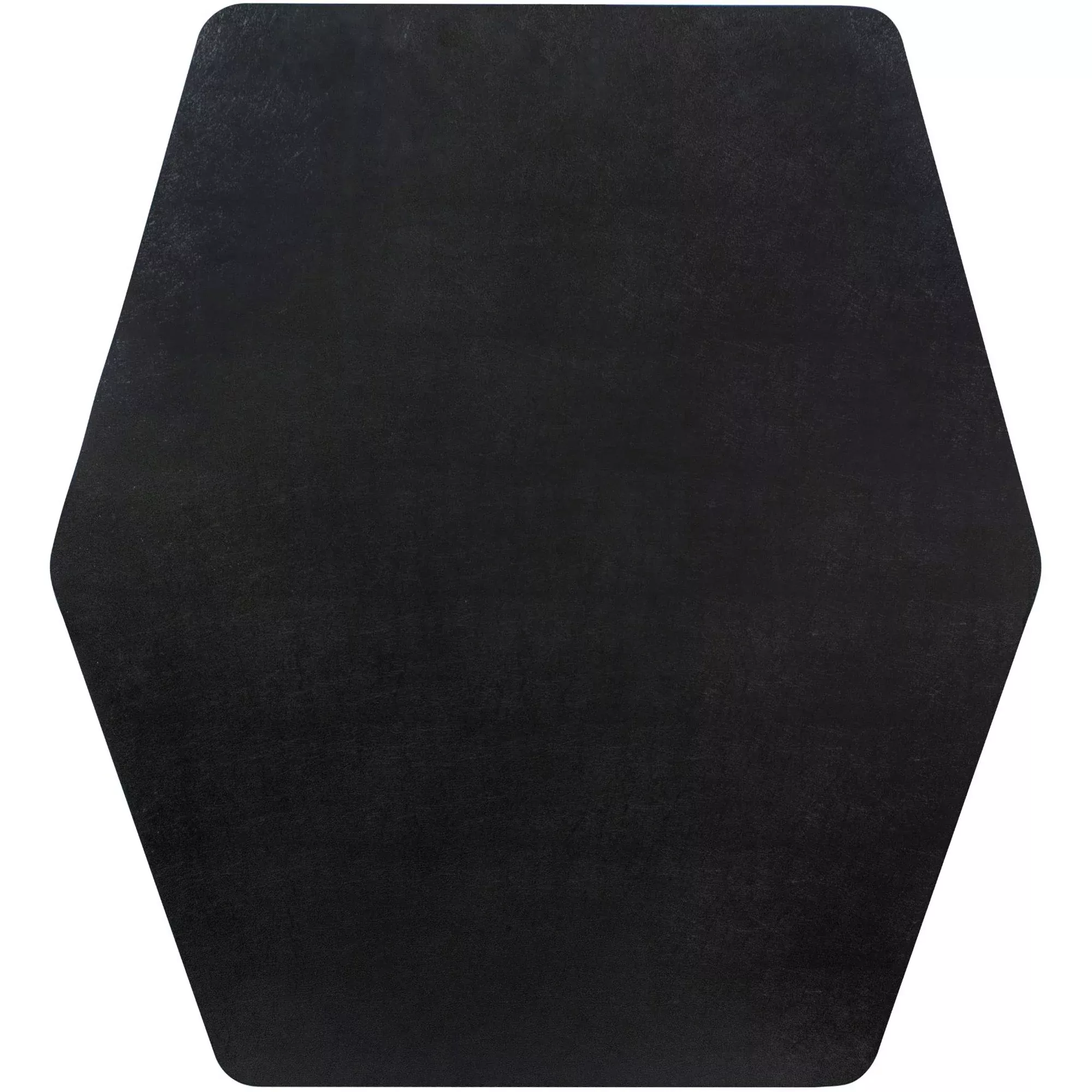 ES Robbins Chair Mat, Medium Pile, Hexagon, 42"Wx46"L, Black