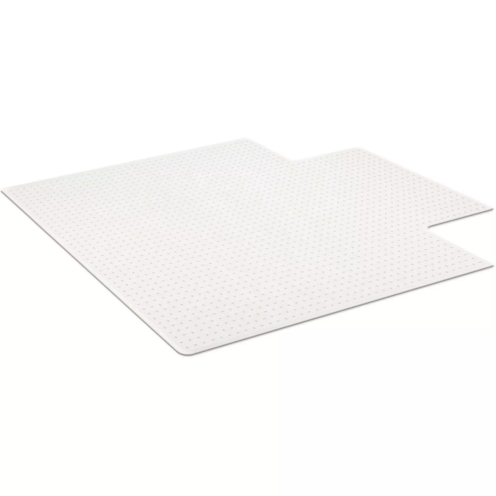 ES Robbins EverLife Intensive Use Chair Mat for High Pile Carpet, Rectangular with Lip, 45 x 53, Clear