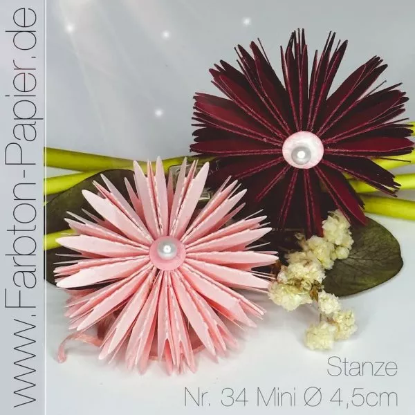 Faltblume Nr. 34 Mini - Die Set - FarbTon Papier