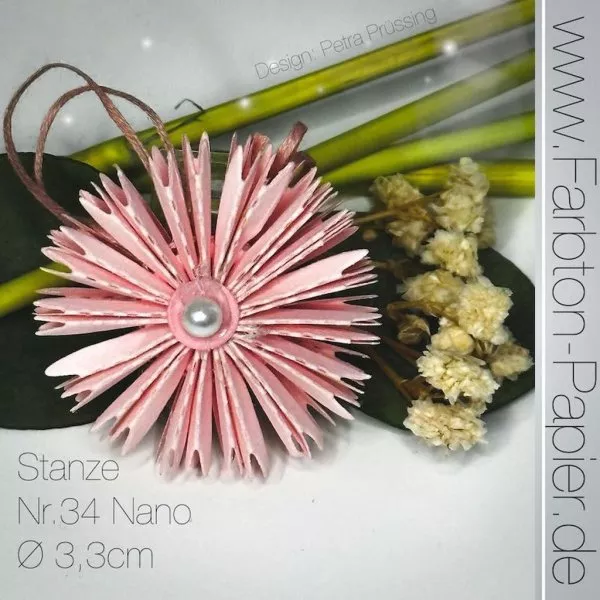 Faltblume Nr. 34 Nano - Die Set - FarbTon Papier