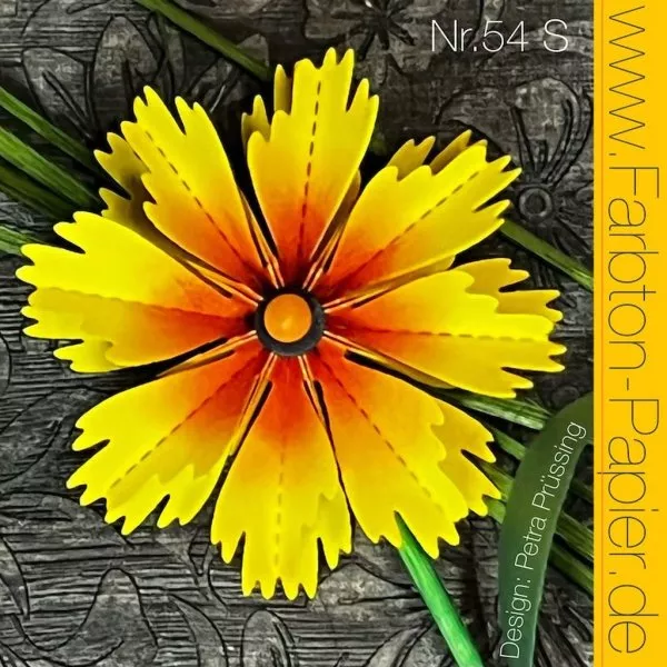 Faltblume Nr. 54 S - Die Set - FarbTon Papier