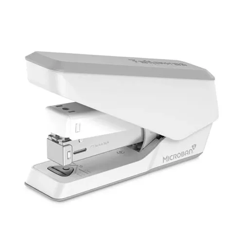 Fellowes 5011501 LX840 EasyPress Half Strip Stapler with Antimicrobial Protection, 25-Sheet Capacity, White