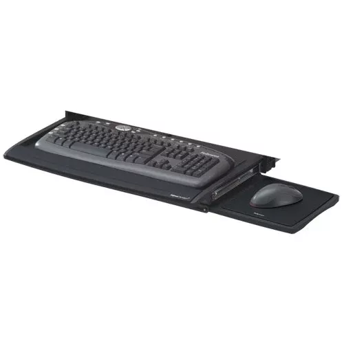 Fellowes 8031207 Deluxe Keyboard Drawer, 20.5w X 11.13d, Black
