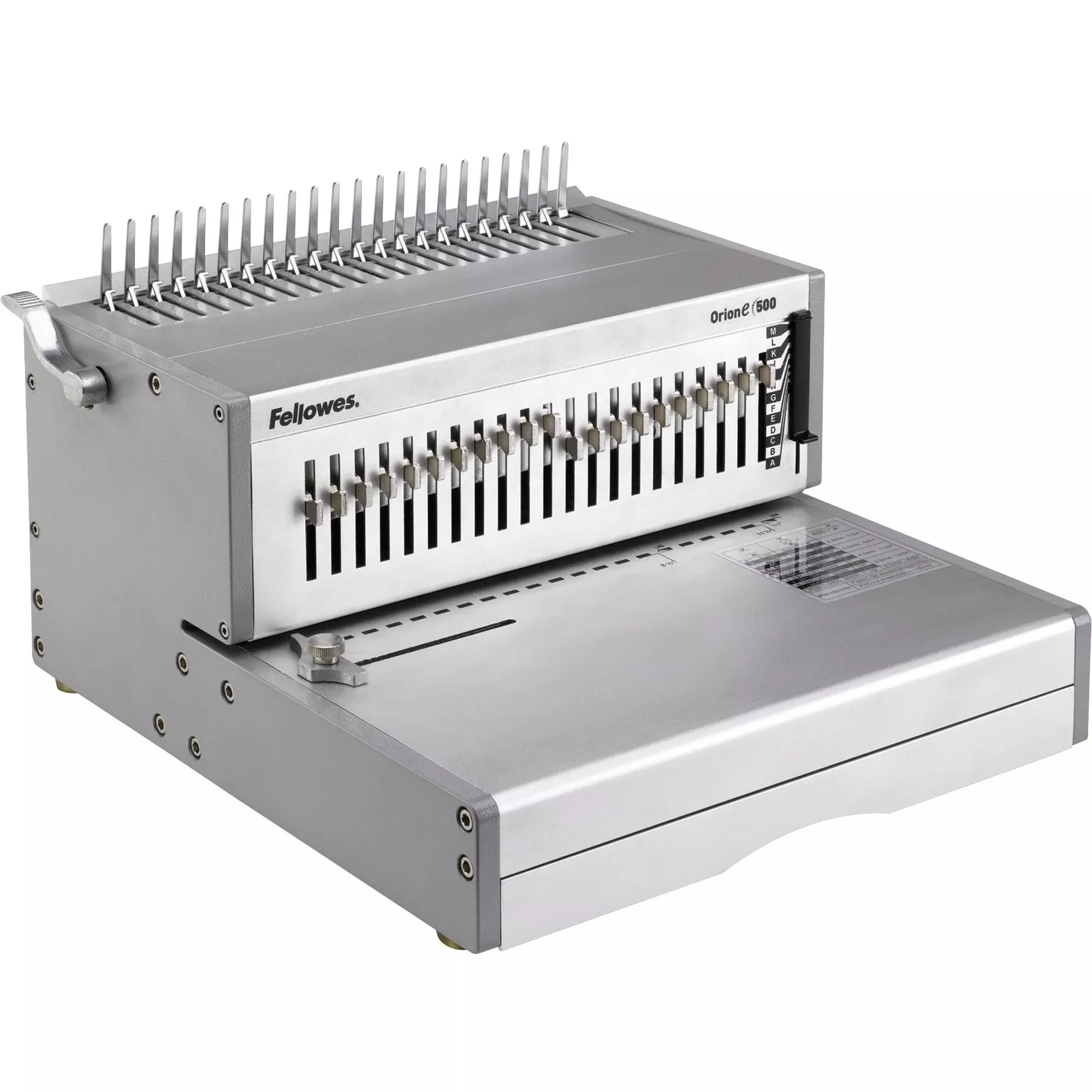 Fellowes Electric Comb Binding Machine, 15-3/4"x19-3/4"x9-3/4", LTGY