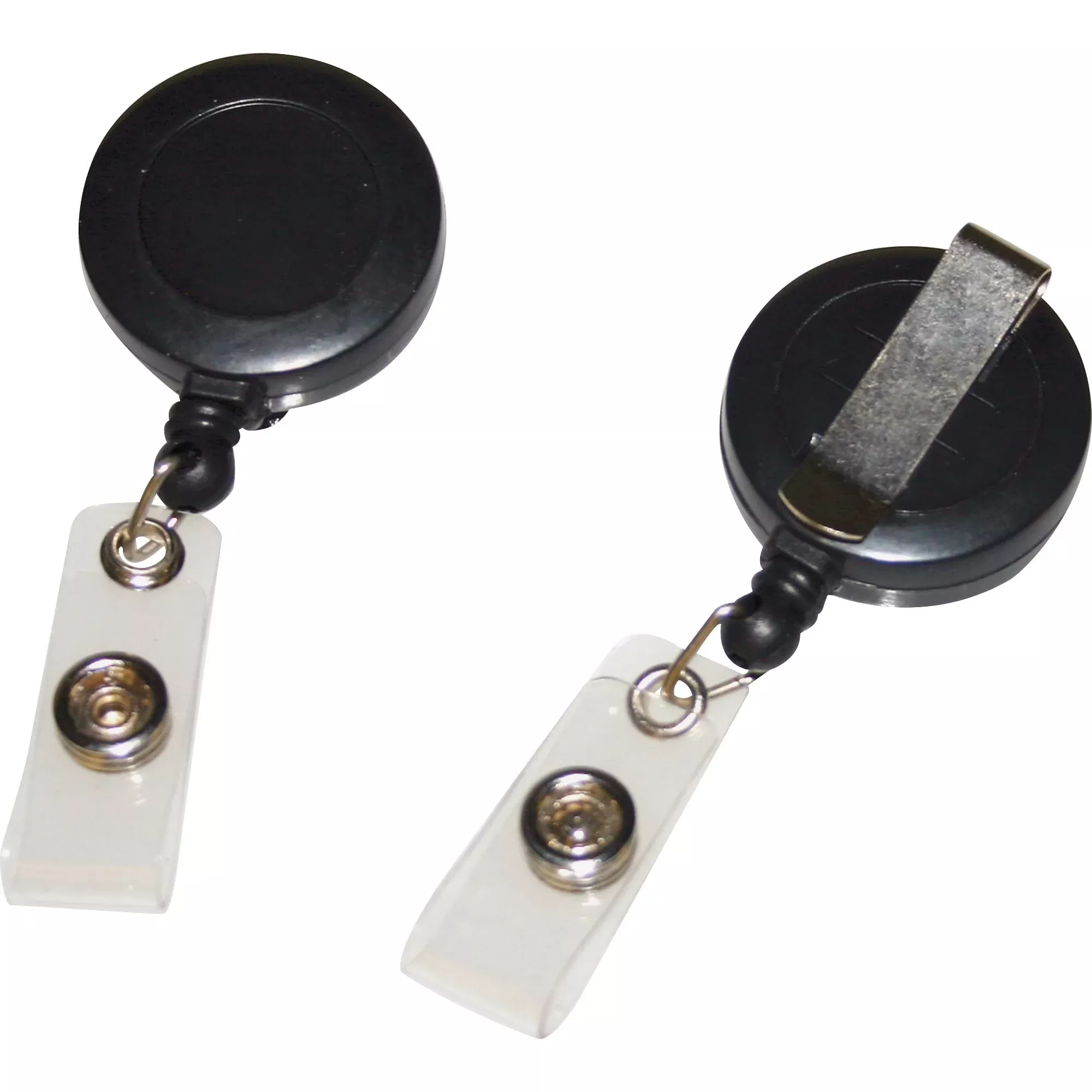 Fellowes ID Belt Clip, Retractable, 1-1/4"x4-1/2", 25/BX, Black