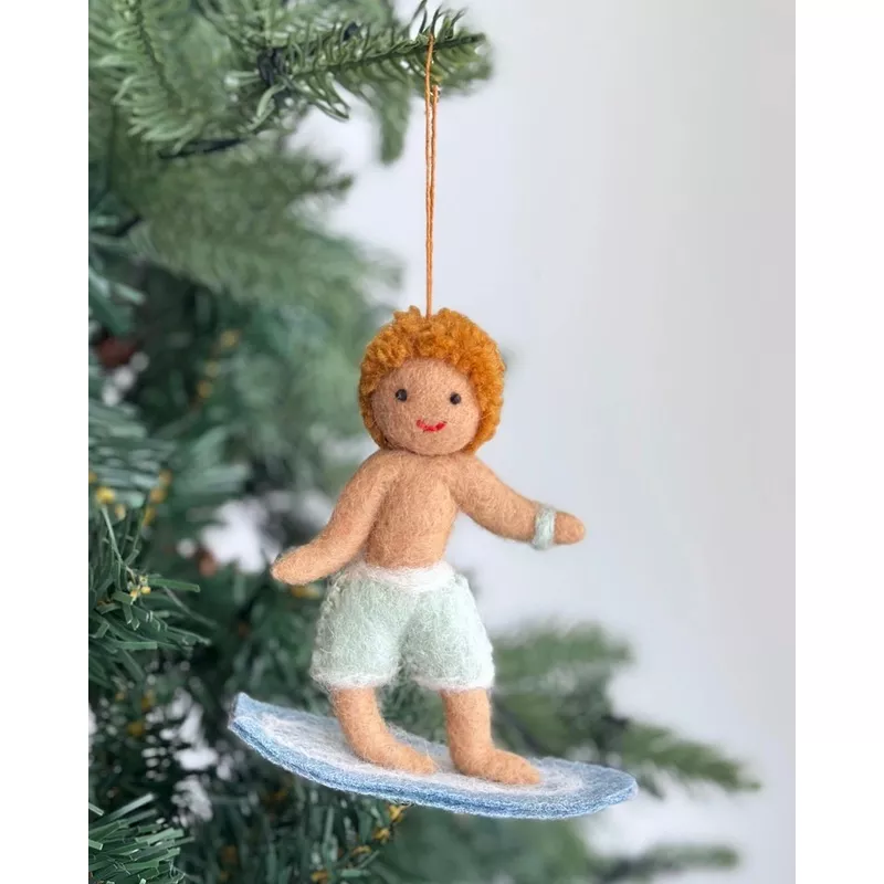 Felt Ornament - Surfer Boy