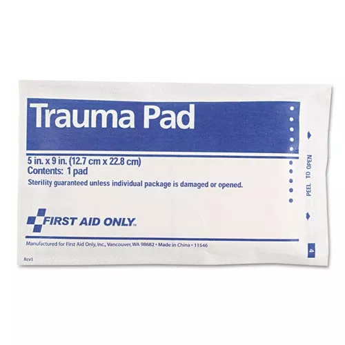 First Aid Only FAE-5012 Smartcompliance Trauma Pad, Sterile, 5 X 9