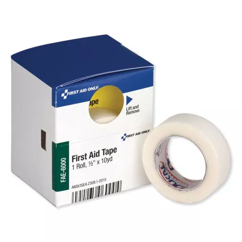 First Aid Only FAE-6000 First Aid Tape, Paper, 0.5" x 10 yds, White