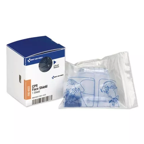 First Aid Only FAE-6023 SmartCompliance CPR Face Shield and Breathing Barrier, Plastic, One Size Fits Most