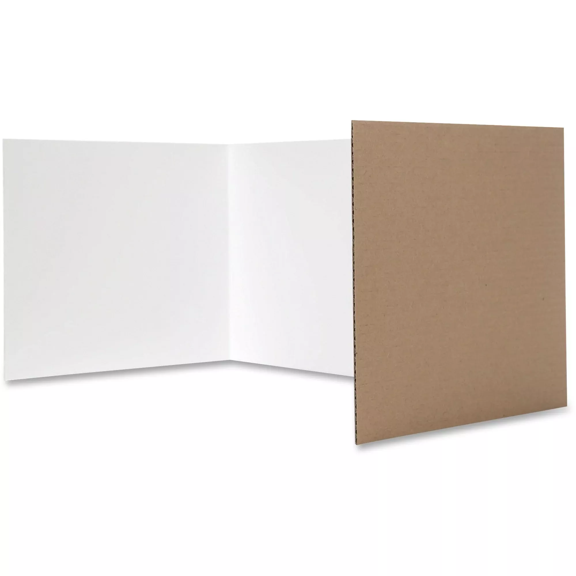 Flipside Sturdy Carrel w/Corrugated, 12"X48", 24/PK, WE