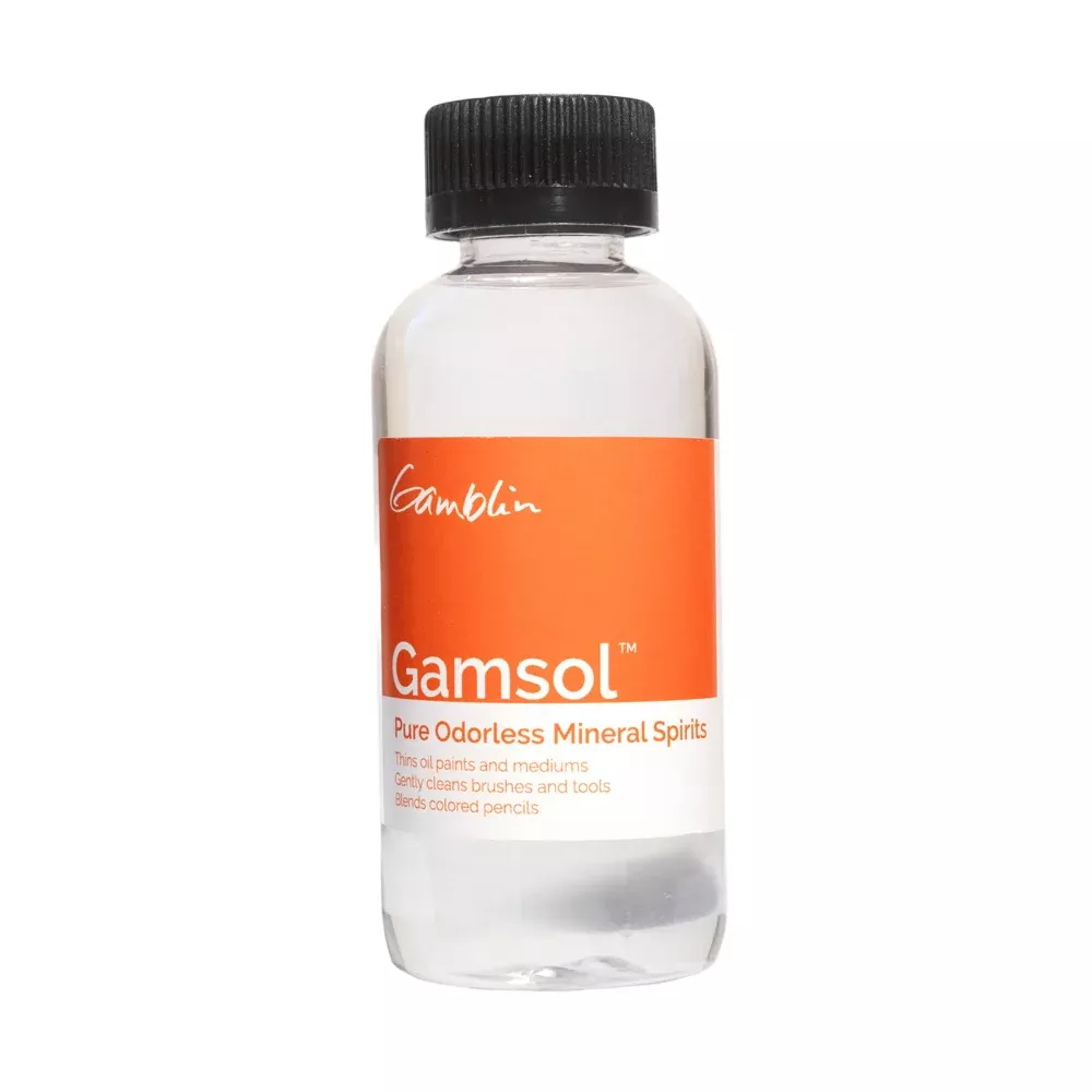 Gamblin Gamsol Pure Odorless Mineral Spirits, 4.2 fl oz (125ml)