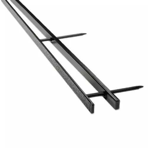 GBC 9741630P VeloBind Reclosable Spines for 11 x 8.5 Documents, 4 Pins, 1.25" (200-Sheet) Capacity, Black, 25/Pack