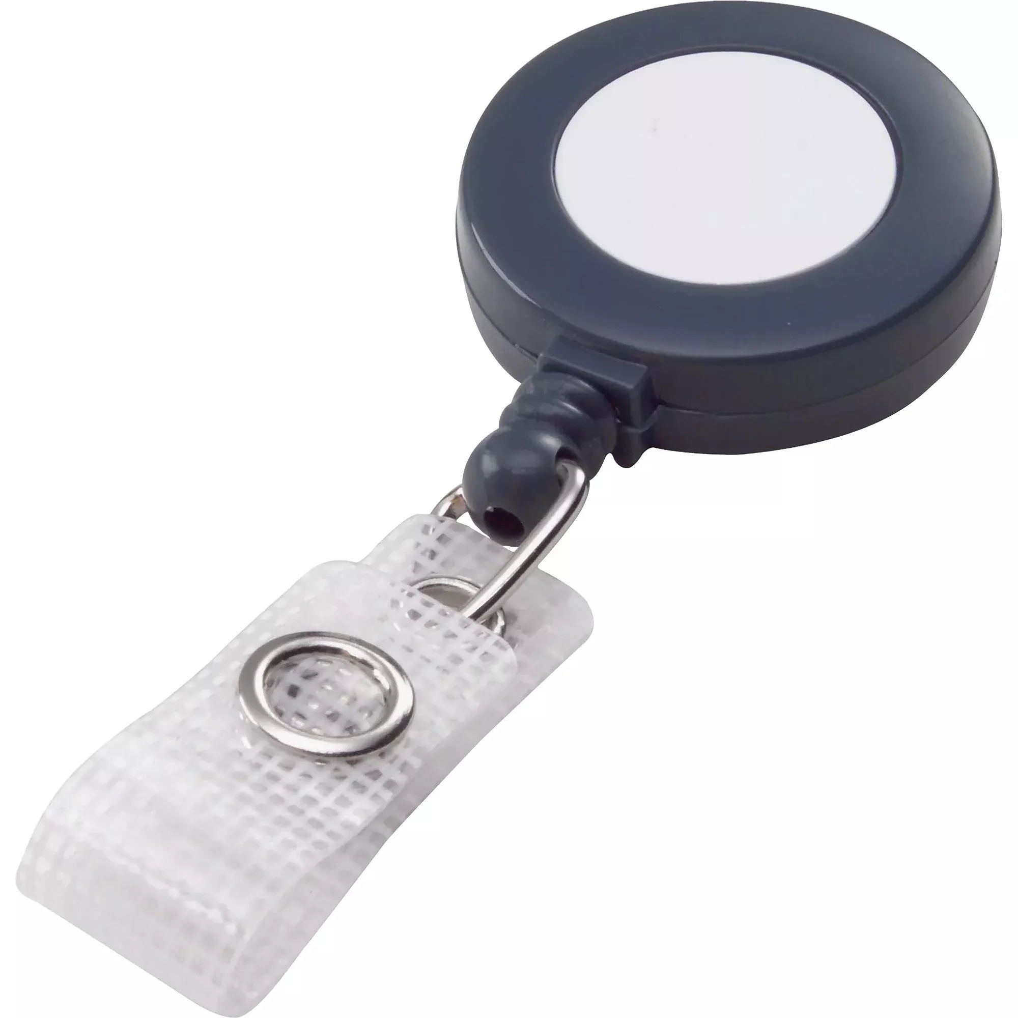GBC Badgemates Plastic Retractable Name Badge Reel, 3 Ft Extension, Gray, 25/box