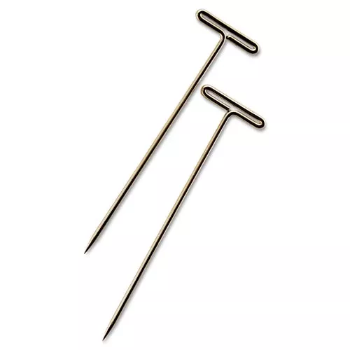 GEM 87T T-Pins, Steel, Silver, 1.5", 100/Box