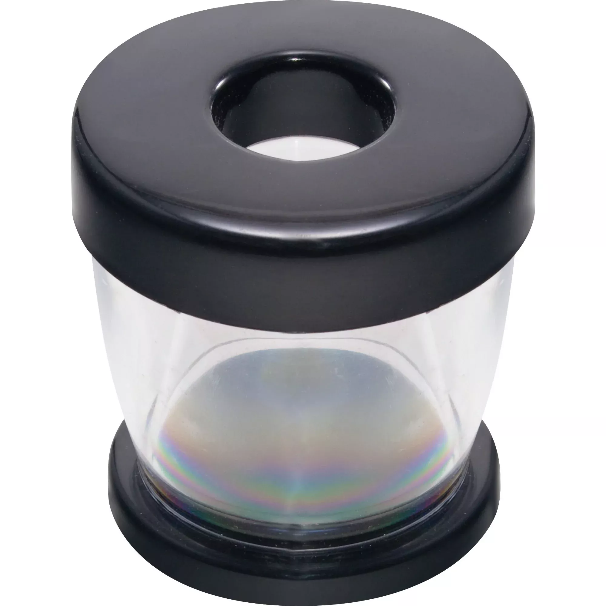 GEM Paper Clip Dispenser, Magnetic, Clear/Black