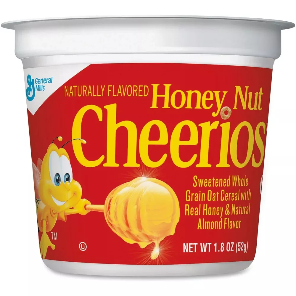 General Mills Cereal-In-A-Cup,Singles,1.83 oz.,6/PK,Honey Nut Cheerios