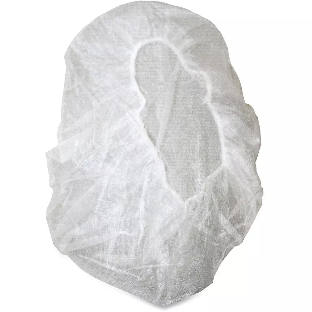 Genuine Joe Cap, Bouffant, Nonwoven, Nylon, Large, 21", 100/PK, White