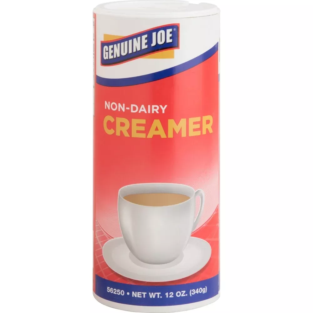 Genuine Joe NonDairy Creamer, Powdered, Canister, 12 oz., 3/PK