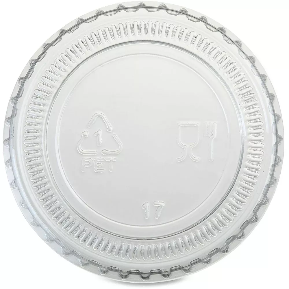 Genuine Joe Portion Cup Lids, 1oz, 50/BG, 50BG/CT, Clear