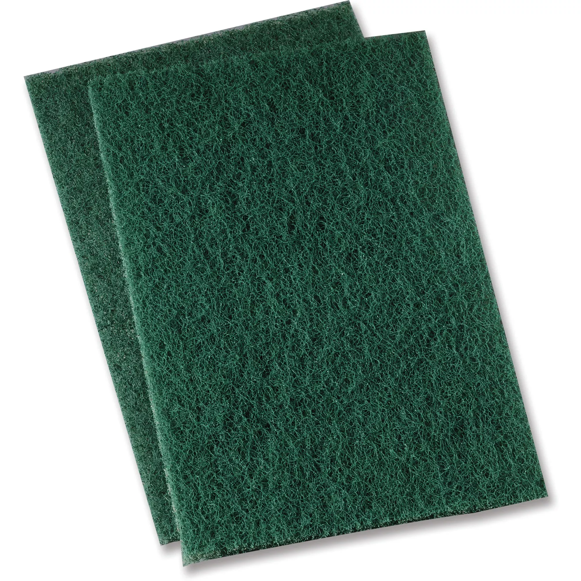 Genuine Joe Scouring Pad, Heavy-duty,9"x6",15/CT,Green