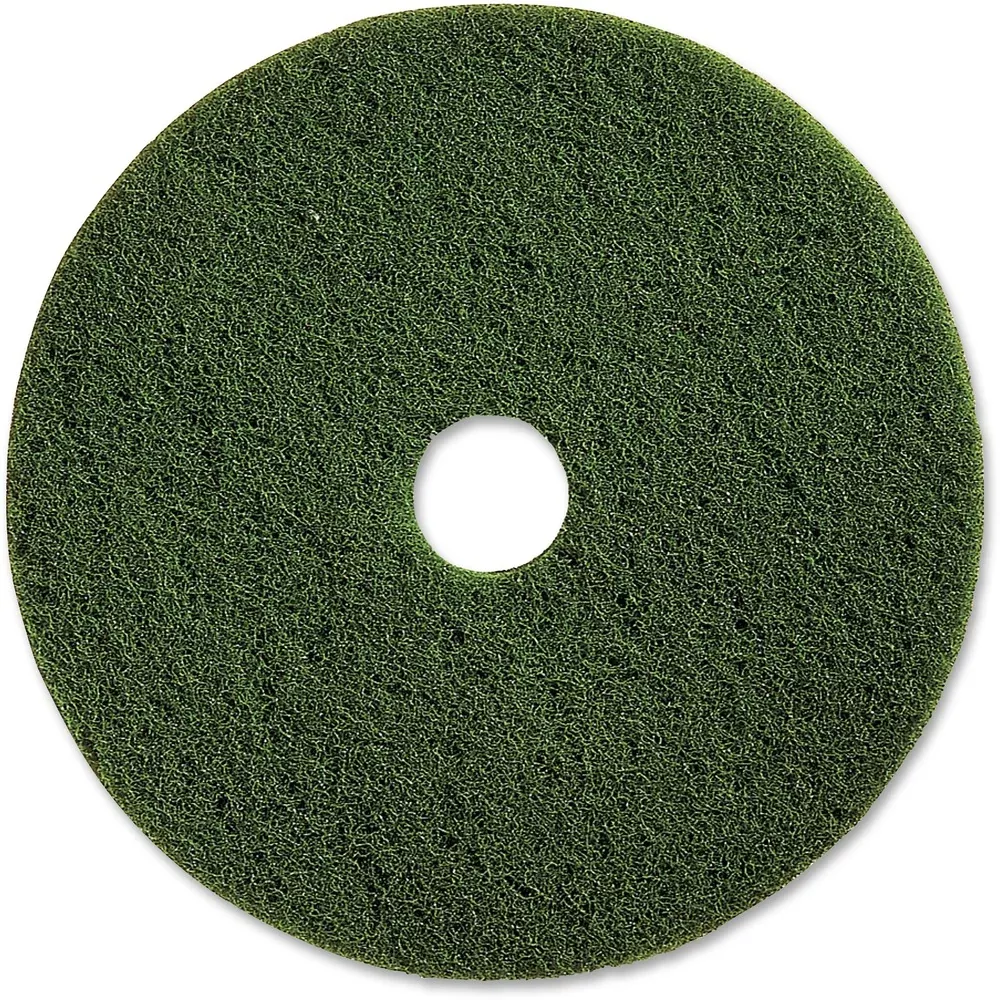 Genuine Joe Scrubbing Floor Pads, Heavy-Duty, 20", 5/CT, Green
