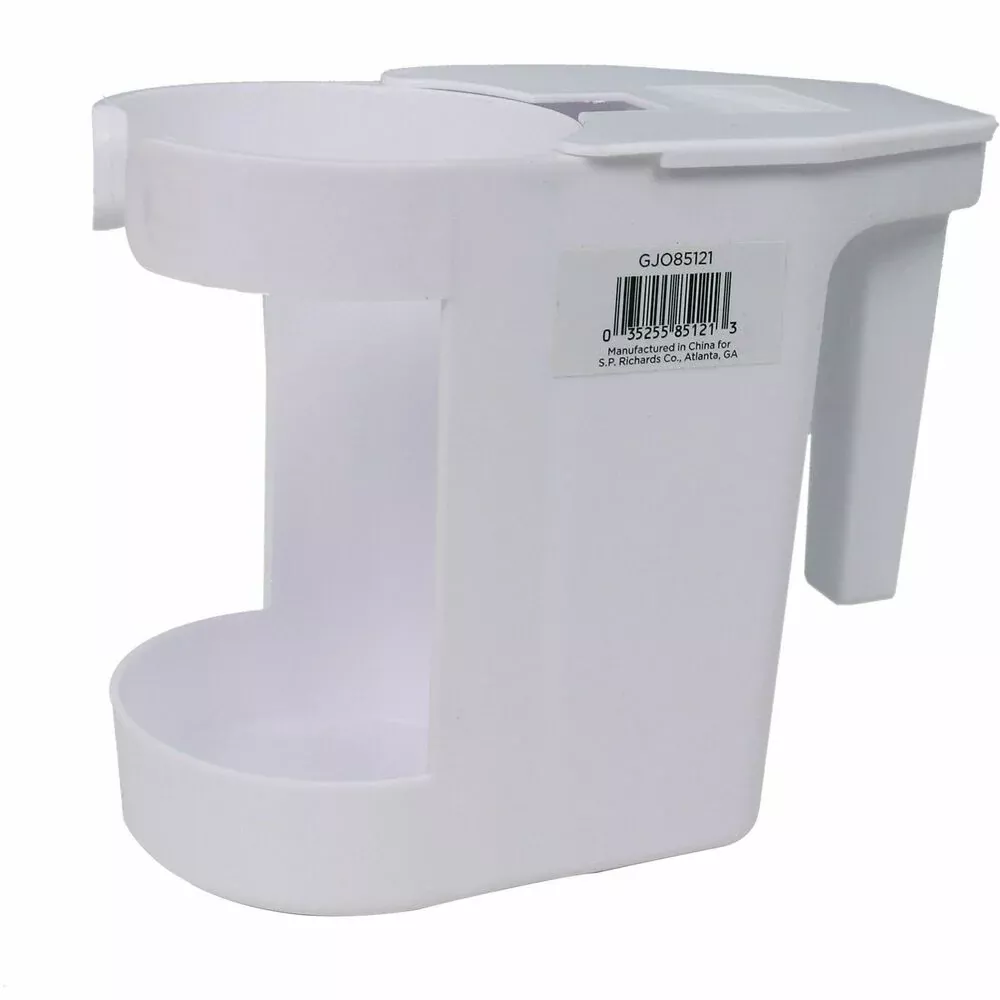 Genuine Joe Toilet Bowl Mop Caddy, White